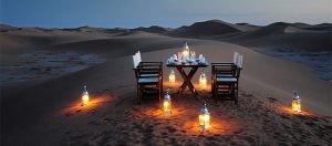 Romantic Luxury Dinner in the Desert